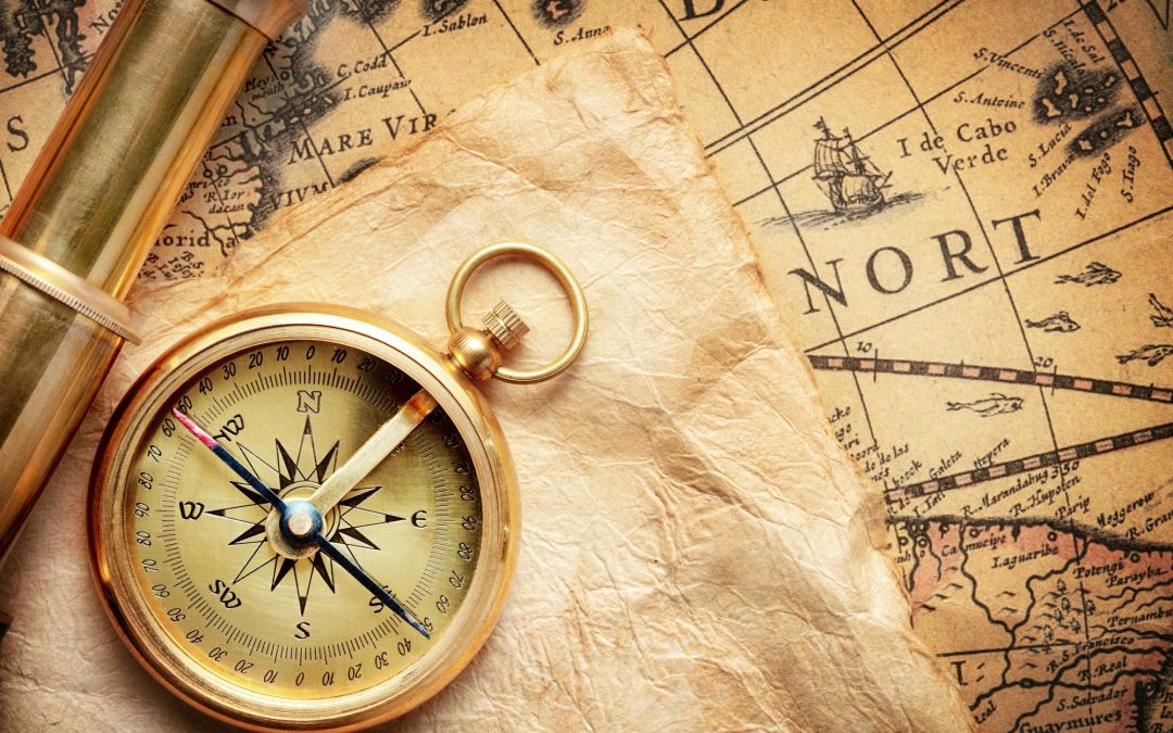 Old-fashioned compass